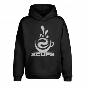 2Cups Black Hoodie